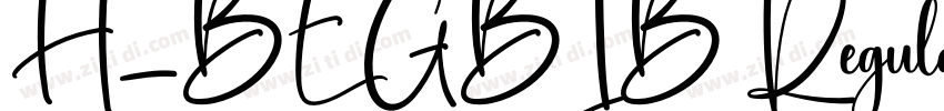 H_BEGBIB Regular字体转换